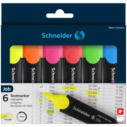 [115096] Pochette de 6 FLUO Schneider