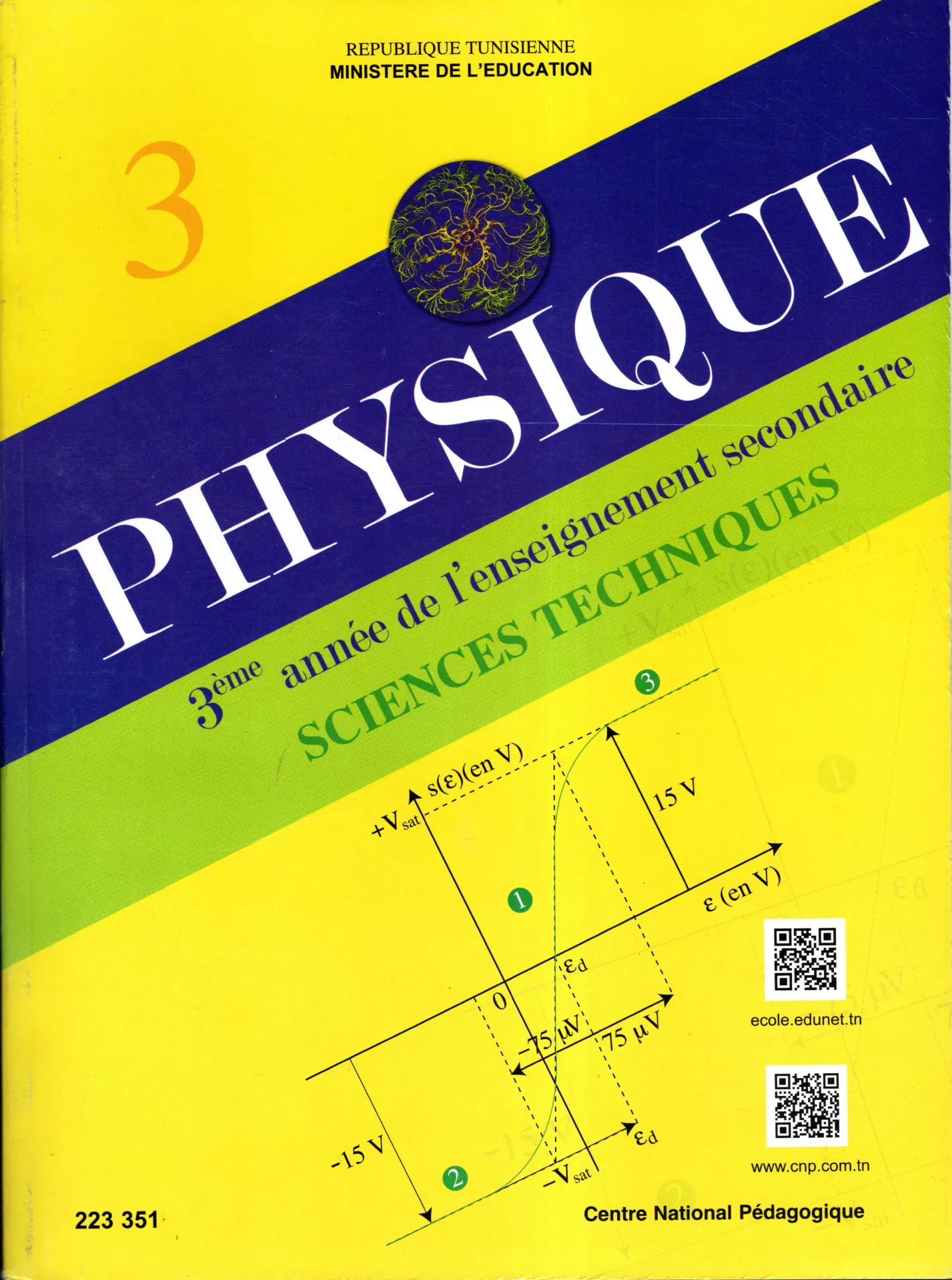 [223351] Livre Physique 3éme année secondaire Technique