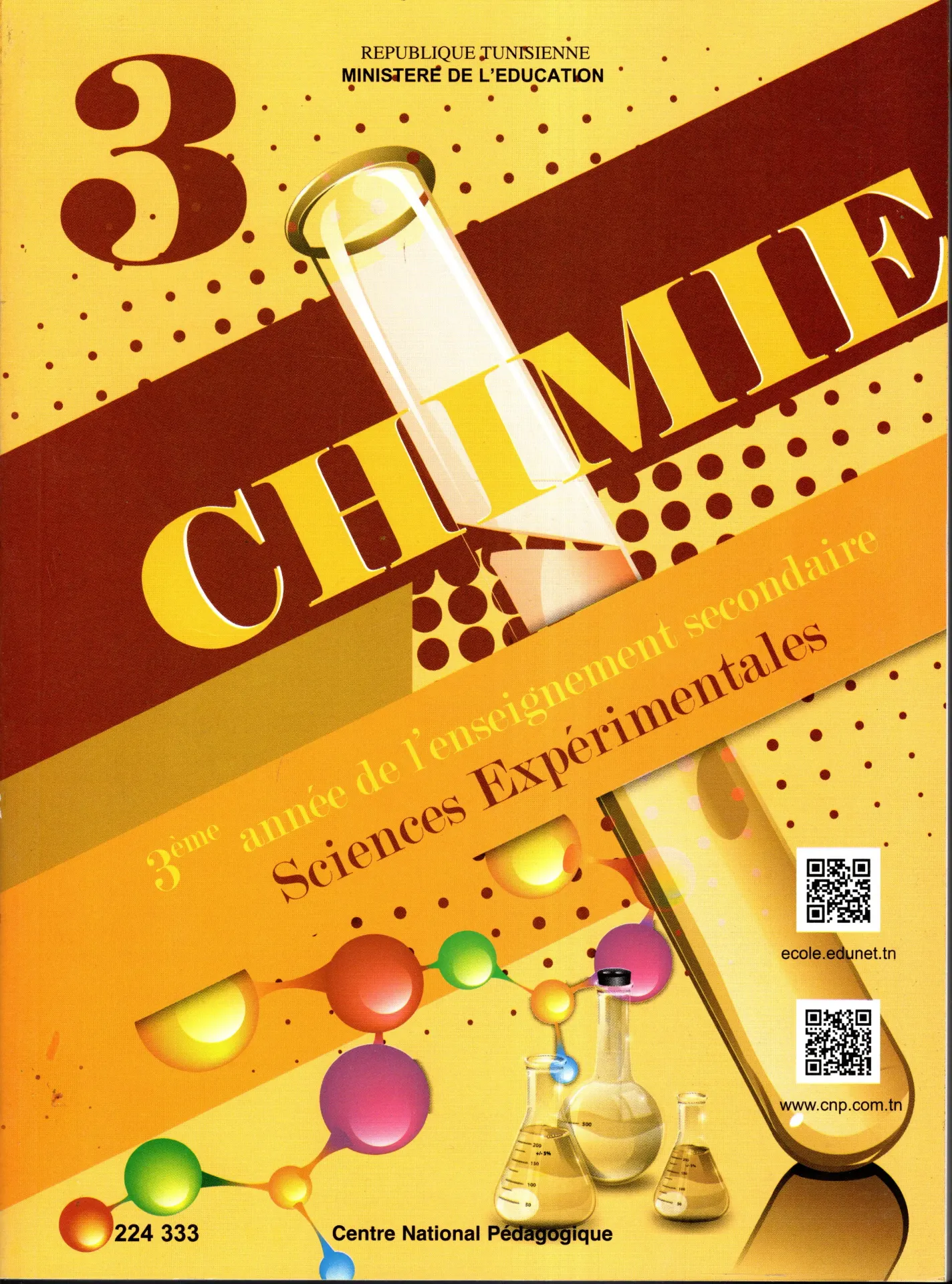 Livre Chimie 3éme année secondaire Science