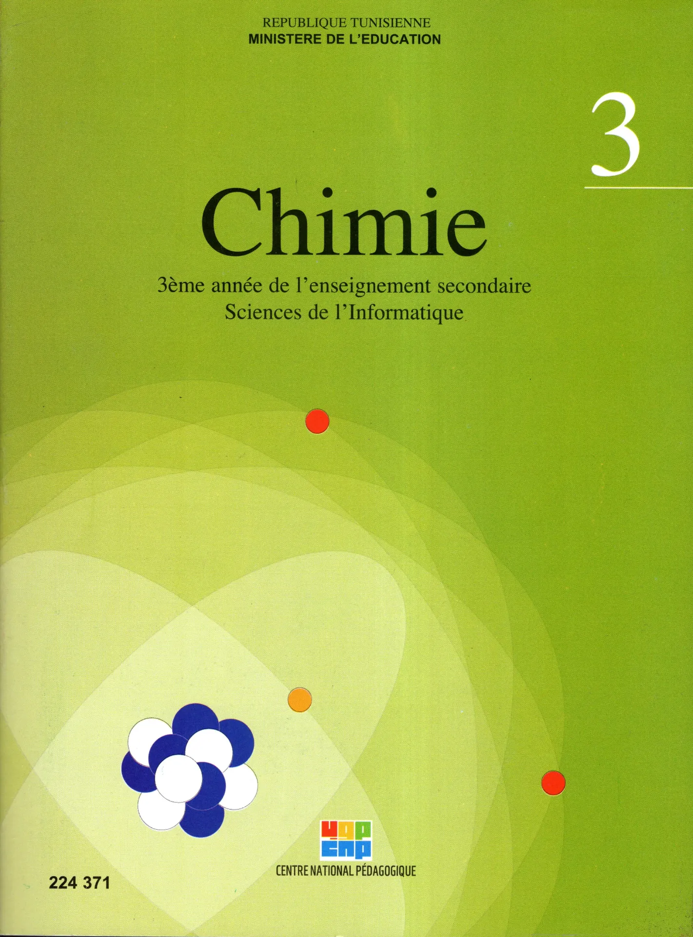 Livre Chimie 3éme année secondaire Informatique