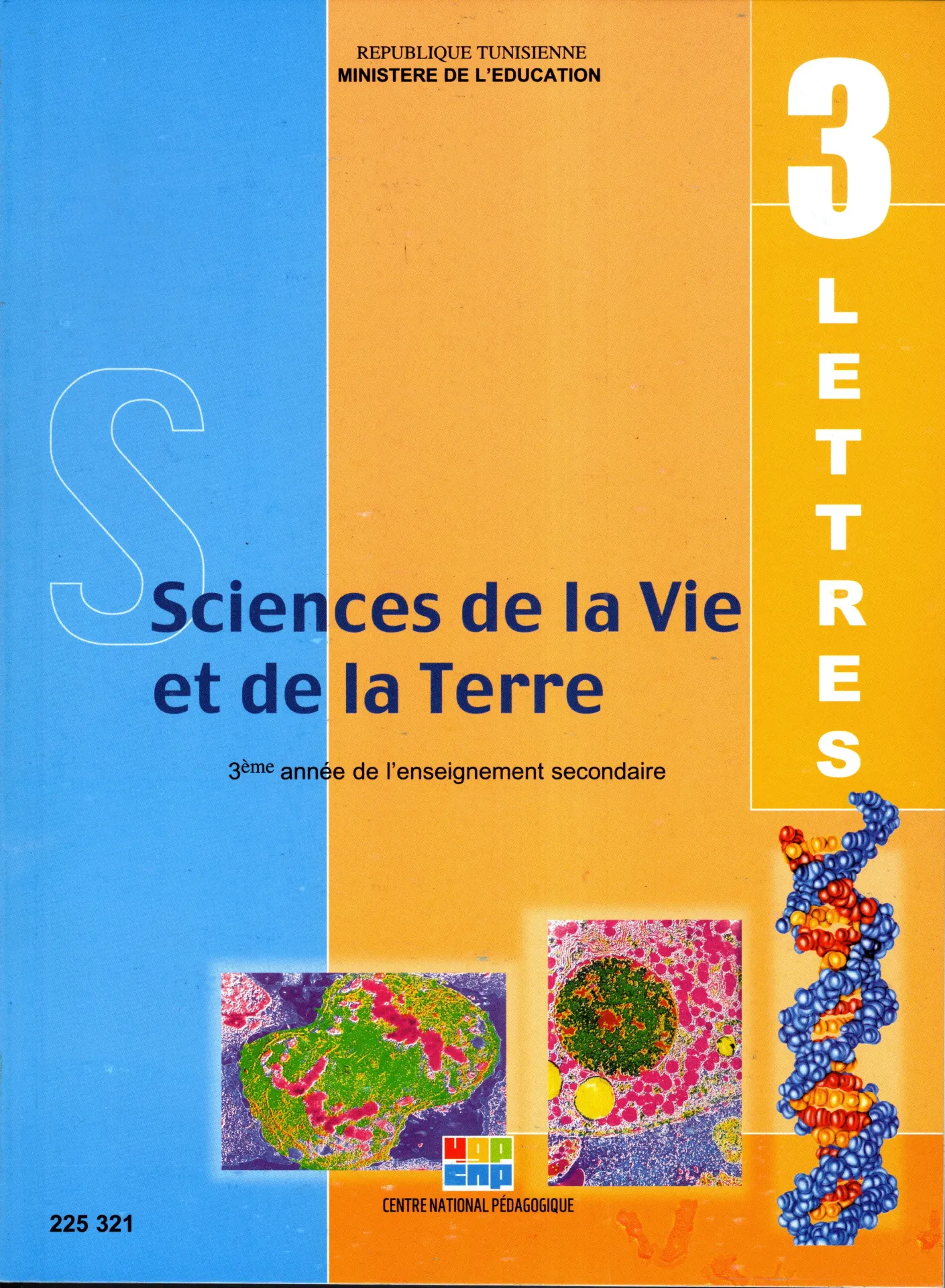 Livre Science 3éme année secondaire Lettre