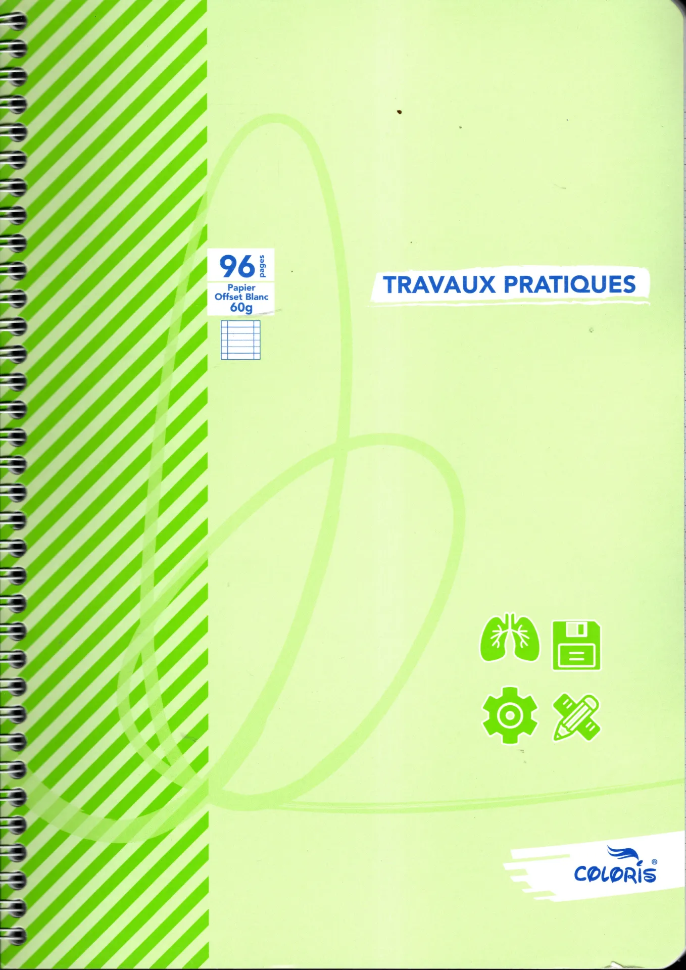 Cahier TP A4 96P COLORIS