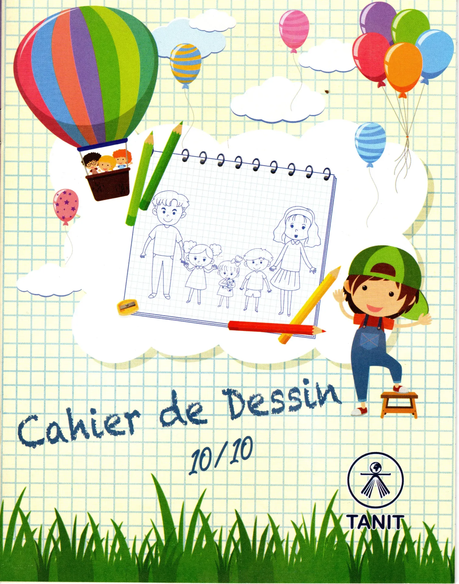 Cahier de dessin 10/10 12P TANIT