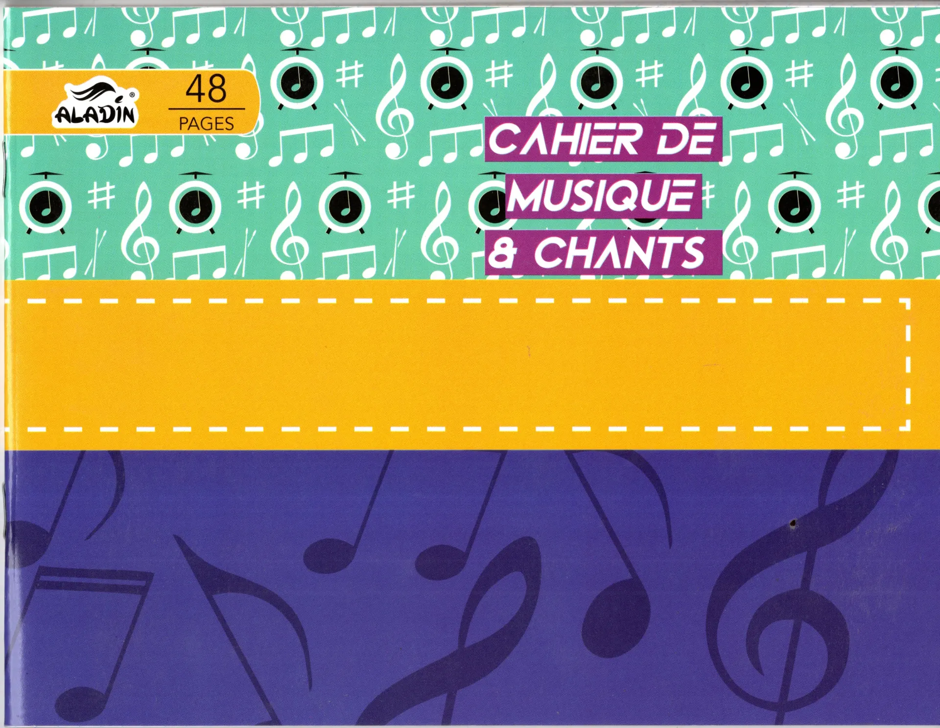 Cahier de Musique et chant 48P ALADIN