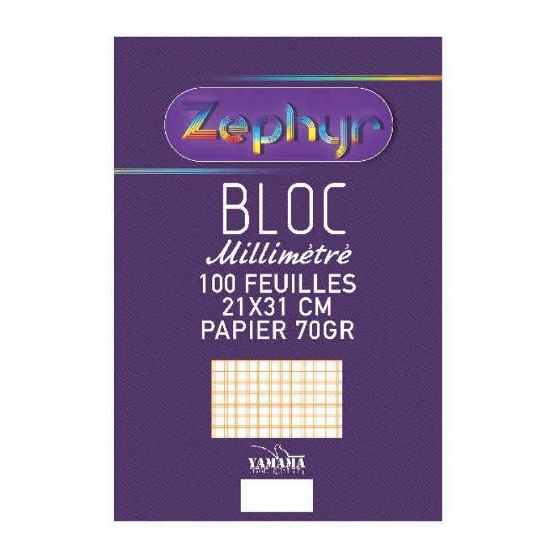 Bloc Millimètre A4 YAMAMA