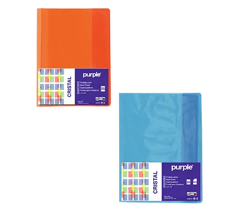 Cristal 24*30cm Protège Cahier Purple