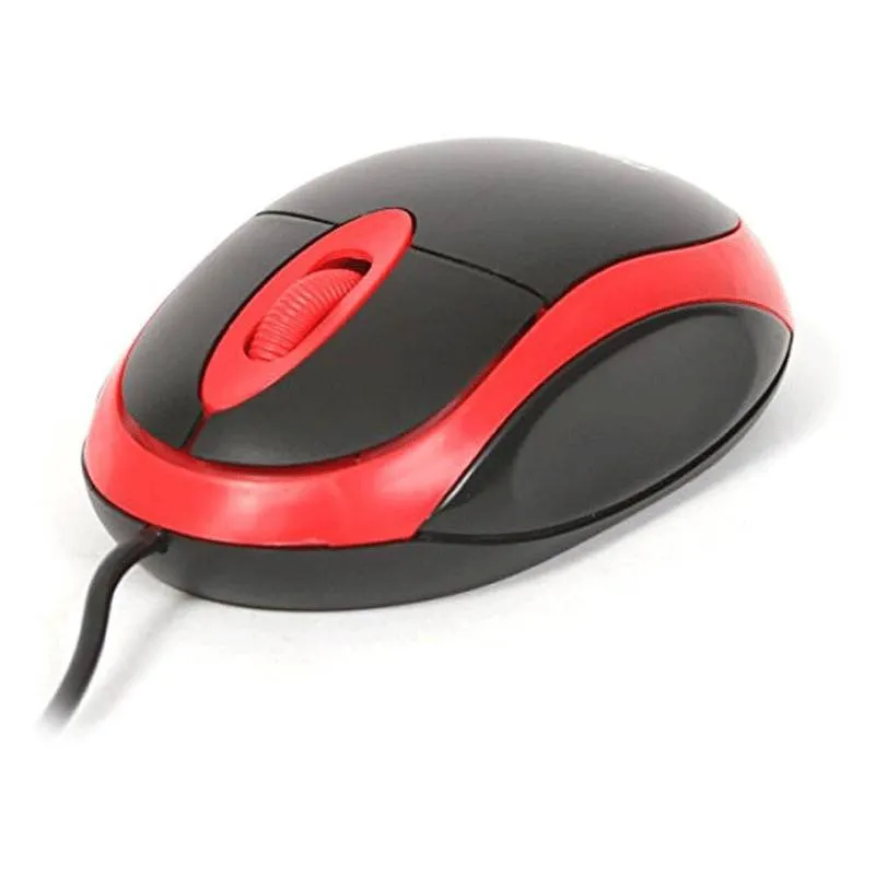 Souris filaire OMEGA OM-06V - Noir et rouge