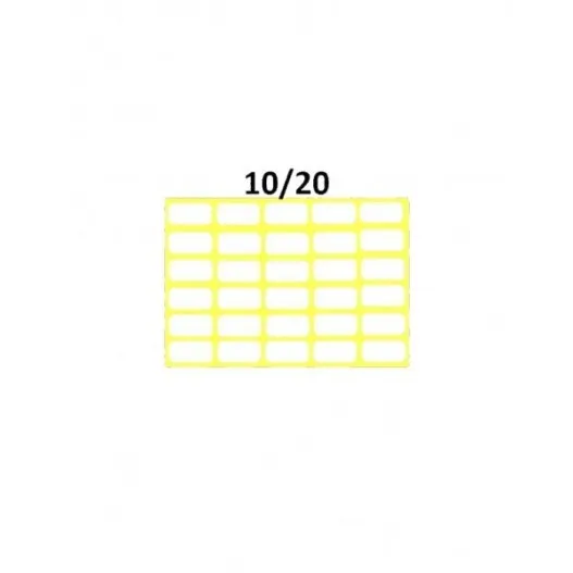 Etiquette 10*20 Blanche