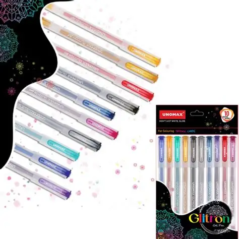 Pochette de 10 Stylo GEL UNIMAX