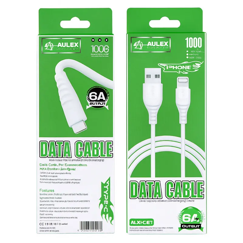 [ALX-C02-WH] Câble Chargeur Aulex C02 Lightning 30W Blanc