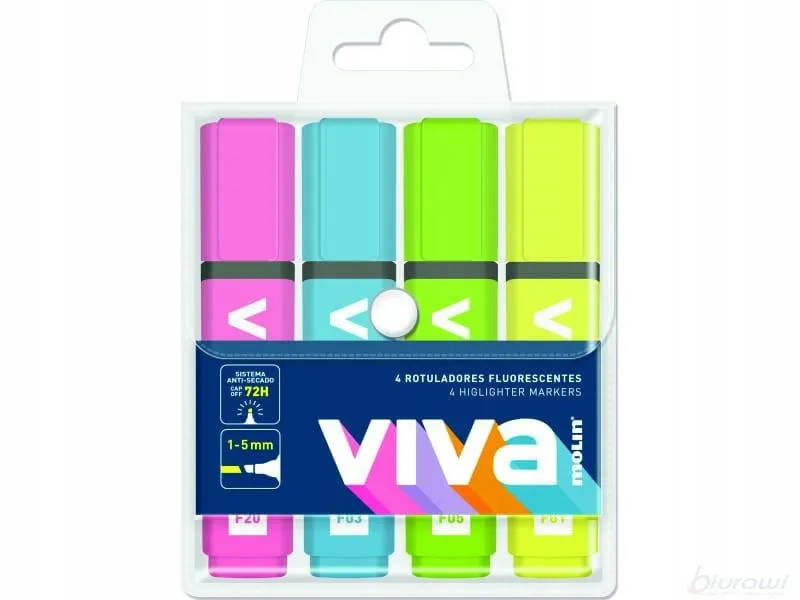 Pochette Surligneurs de 4 viva