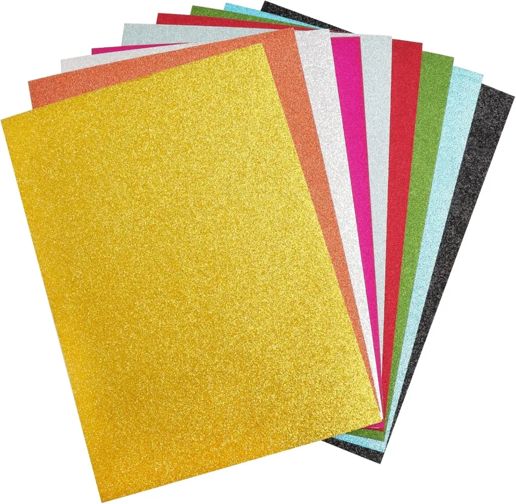 Papier Glitter A4 (Bleu)